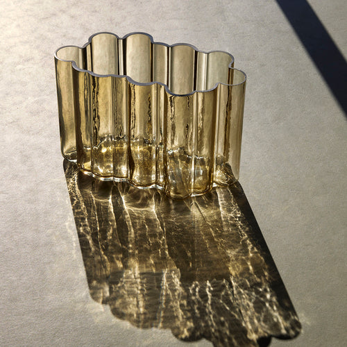 Hübsch vaas Umber - glas - 30x16xh20cm - vtwonen shop