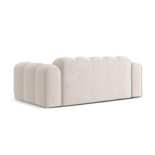 Cosmopolitan Design - Bank Treno 3-zits, chenille lichtbeige - 94x210x70cm