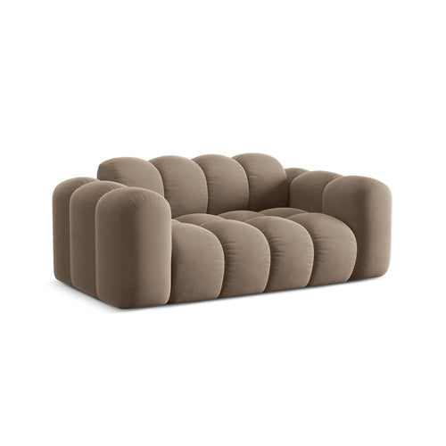 Cosmopolitan Design - Bank Treno 2-zits, flueel cappuccino - 94x180x70cm