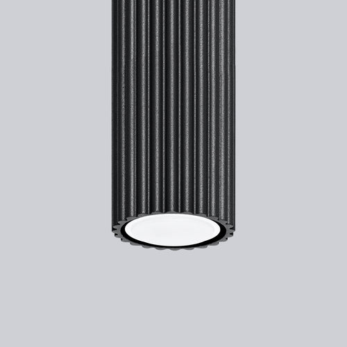 Sollux Lighting Plafondlamp KARBON 30 zwart - 6,5x6,5x30cm
