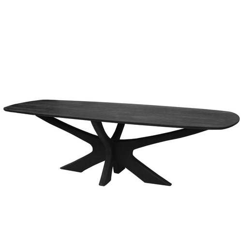 Brix eetkamertafel Montreaux - zwart - mangohout - 220cm