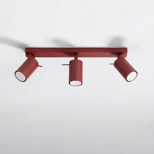 Sollux Lighting Plafondlamp RING 3 bordeaux - 45x6x16cm