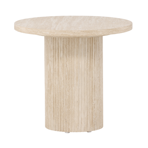 Nest living Nohr Ronde Houten Salontafel Beige - Ø 50 cm