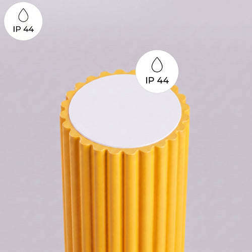 Sollux Lighting Wandlamp HALO geel IP44 - 12x17x12cm