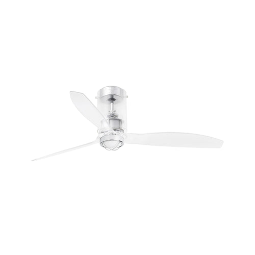 Faro MINI TUBE LED transparante plafondventilator met DC-motor, 3000K