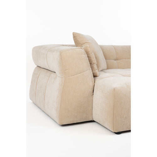 Dutchbone Hodge Bank met Chaise Longue Links Beige