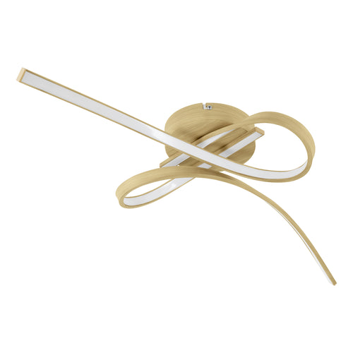 EGLO plafondlamp Selvina 2 - led - 68 cm - lichtbruin/wit - vtwonen shop