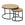 Calicosy - LENNY Set van 2 ronde salontafels - Eiken - 70x70x45,5 cm