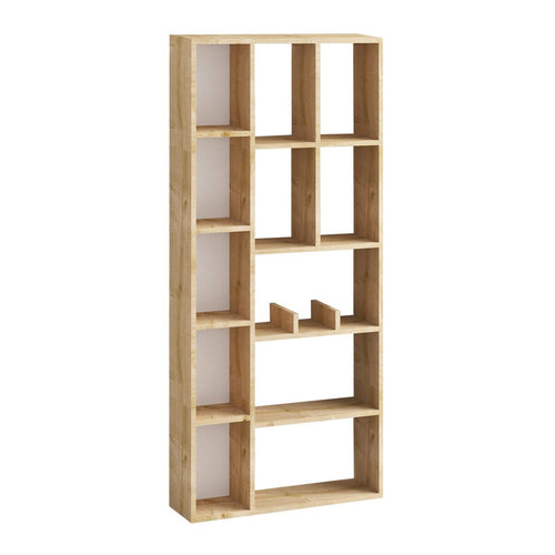 Calicosy - DEMIOS Boekenkast Woonkamer - Hout - 18x75x170 cm