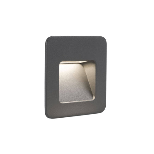 Faro Nase-1 - LED Outdoor Inbouw Wandlamp Donkergrijs IP44