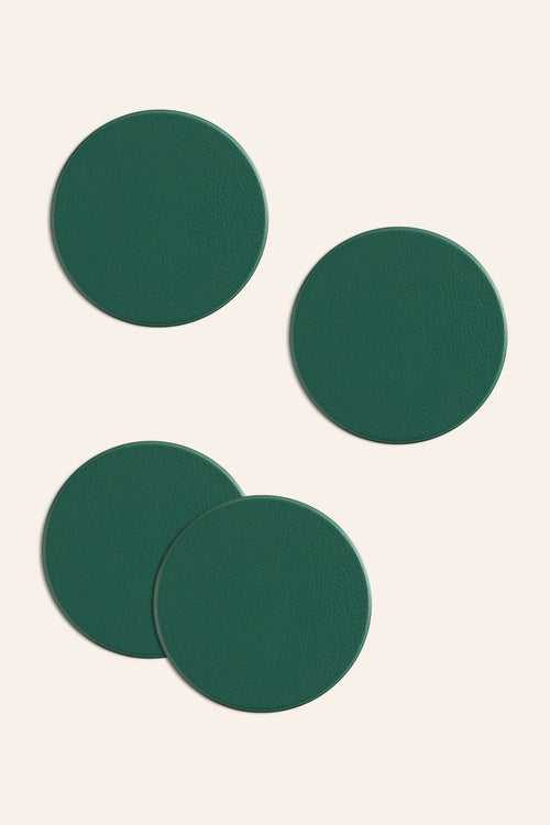 Calma House Onderzetters (set van 4 stuks) Pla4 - Groen - Diam. 10