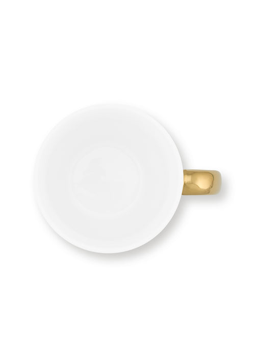 vtwonen - Basic - mokken set van 6 - porselein - wit goud - 275 ml