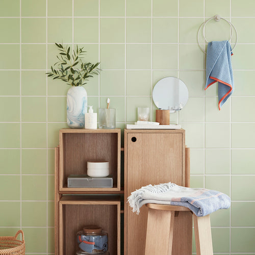 Hübsch vazen Elements - glas - 12x7xh13, 16x9xh18, 12x7xh20cm - vtwonen shop