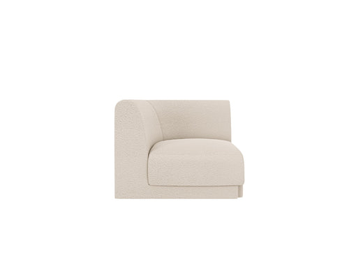 Micadoni Hoekmodule Miley boucle beige - 90x90x70cm