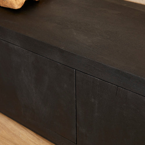 StarFurn Tv-meubel Brussel - Zwart Hout - 200x42x46cm - vtwonen shop