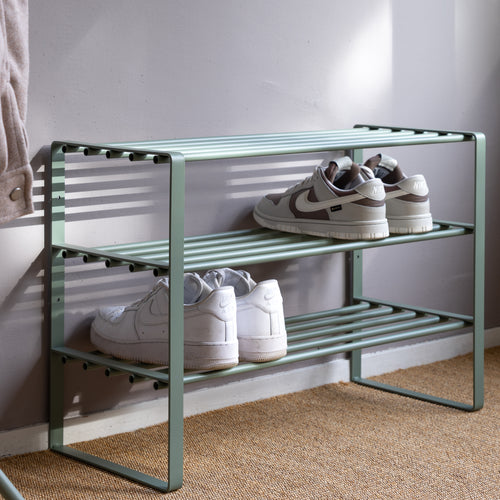 Spinder Design schoenenrek Rex SR 2 - Dusty Green - 12 paar schoenen - vtwonen shop