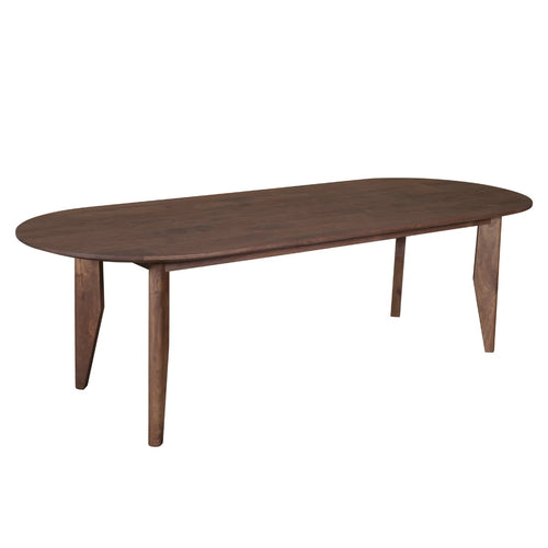 DÉJA Living Eettafel Maikel - Ovaal Donkerbruin Hout - 260x100x76cm