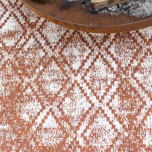 Buiten vloerkleed Frost - Roest/Wit -  dubbelzijdig - EVA Interior - 200 x 290 cm - vtwonen shop