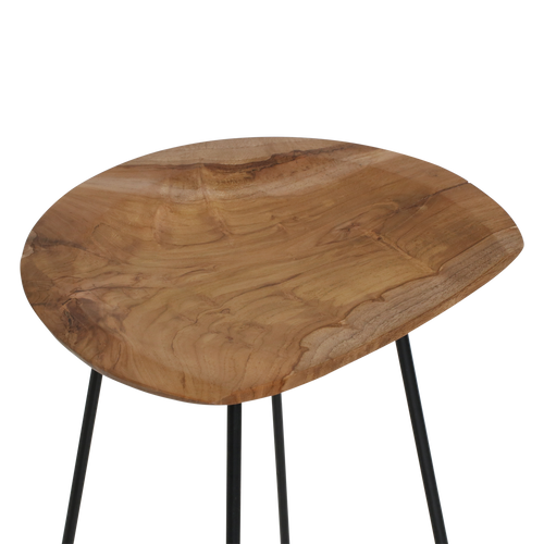 Raw Materials barkruk Loft - naturel - 42x41x77 cm - vtwonen shop