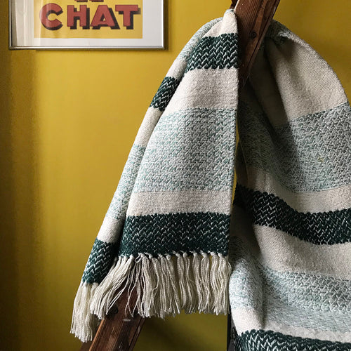 Malagoon plaid Berber - korrelig groen - 125x150cm