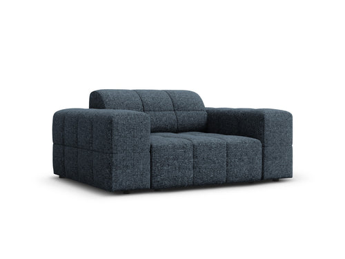 Cosmopolitan Design Fauteuil Chicago chenille koningsblauw - 102x132x78cm