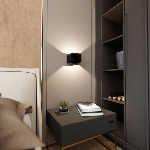 Emibig wandlamp Frost - 1 lichts - 15  x 13   cm - zwart - vtwonen shop