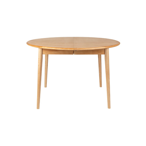 Zuiver Twist Uitschuifbare Eettafel Rond 120/160 cm Eikenhot - Beige - vtwonen shop