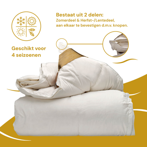 Ten Cate dekbed - 100% ganzendons - 4 seizoenen - 260x220