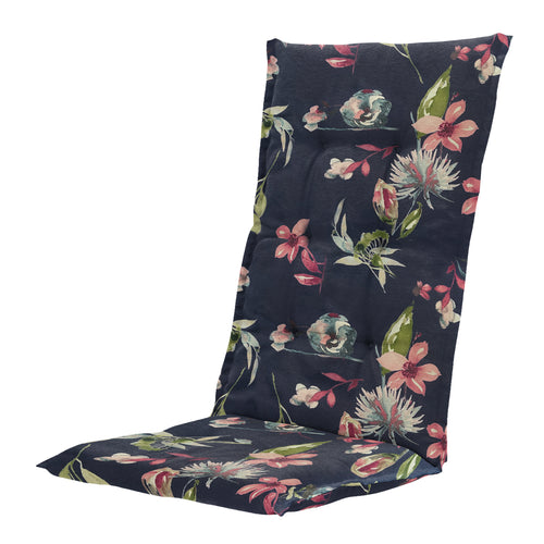 Madison tuinstoelkussen hoge rug Cato - blauw - 123x50x5cm - set van 4