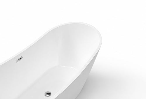 Badplaats Ligbad Alegre 170 x 78 x 68 cm cm – Vrijstaand Bad – Hoogglans wit