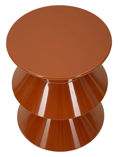 Mauro Ferretti Bijzettafel - ø37,5x45 cm - Glanzend oranje