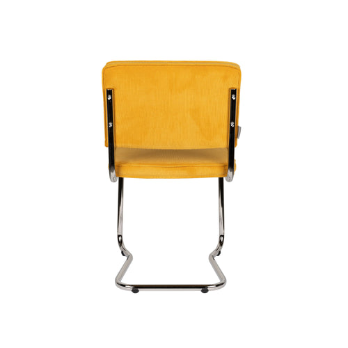 Zuiver Ridge Rib Kink Eetkamerstoelen  Geel - Set van 2 - vtwonen shop