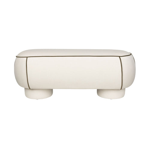 Housecraft Living Marina Bankje 121 cm Wit