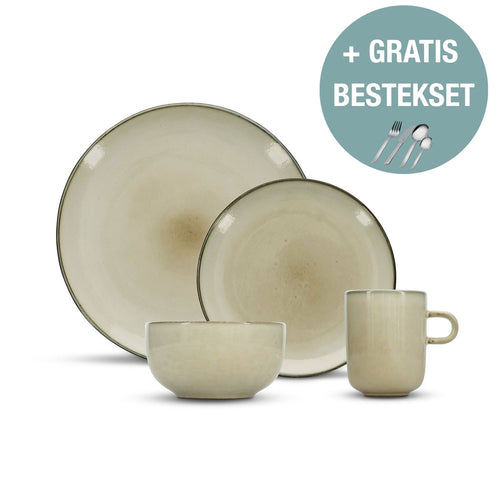 Salt & Pepper - Servies 16-delig ivoor Meridian