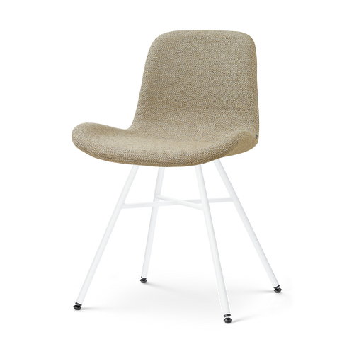 Nolon Noa-Fé eetkamerstoel taupe melange - wit onderstel - vtwonen shop