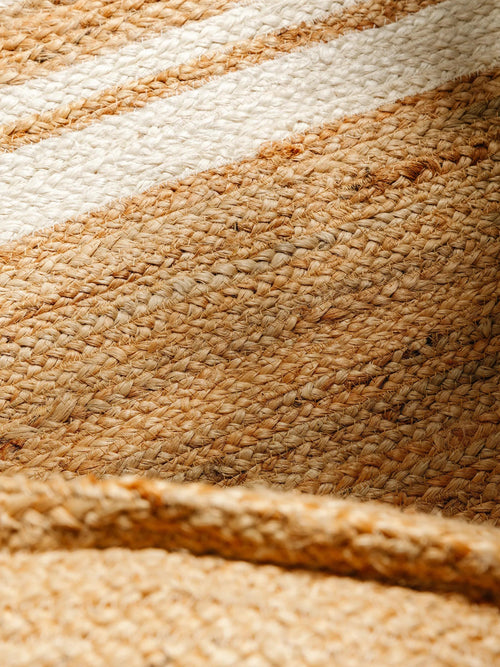 benuta jute vloerkleed Jutta - wit - 120x170 cm