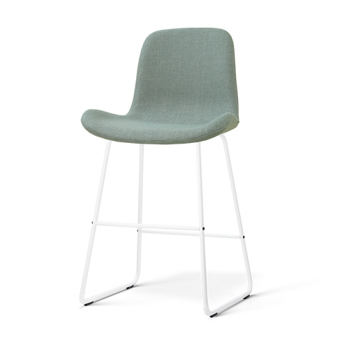 Nolon Nino-Fé barkruk saliegroen - wit onderstel - 65 cm - vtwonen shop