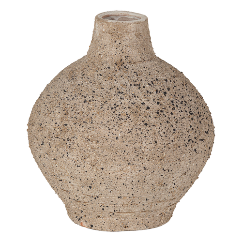 WOOOD decoratie vaas Sive - Klei - Zand - 25x22x22