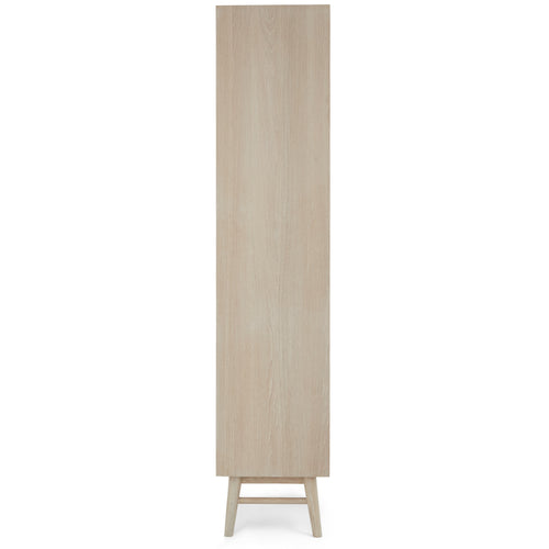 Furnhouse stellingkast Porto - Witte olie - MDF, Eikenfineer - 40x60x187