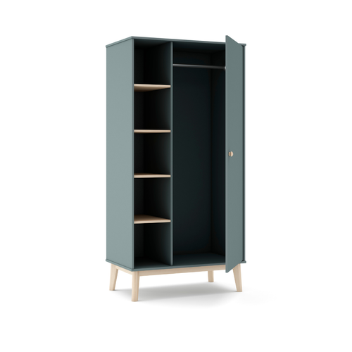 Calicosy - SIMON Garderobe - Wit - 90x52x181 cm