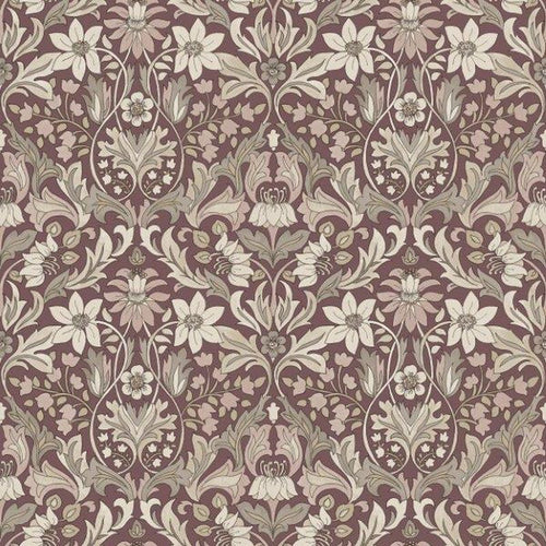 Borastapeter behang vintage bloemen in art nouveau stijl rood - 53 cm x 10.05 m - 660946 - vtwonen shop