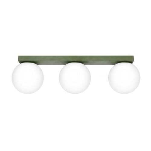Sollux Lighting Plafondlamp YOLI 3 olijfgroen - 50x12x14,5cm