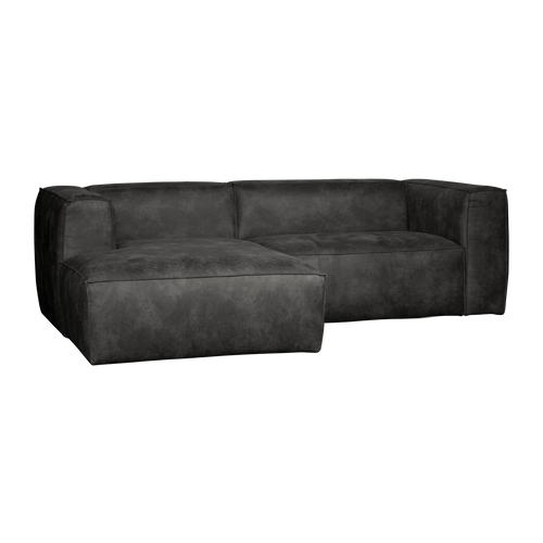 WOOOD chaise longue bank links Bean - Ecoleer - Zwart - 73x254x178