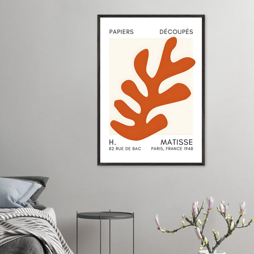 Artfulprints Poster Matisse – Ocean petals orange   - 70x100 cm - Oranje
