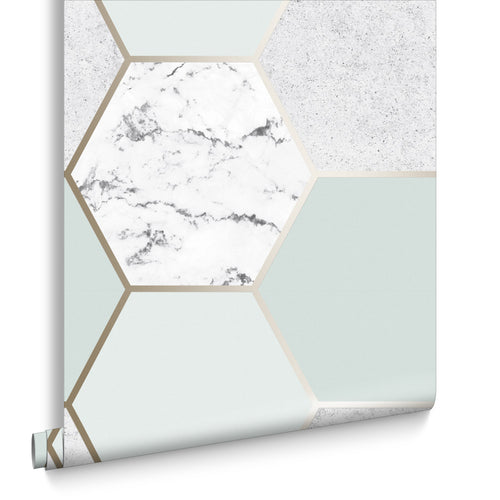 Graham & Brown Vliesbehang - Earthen Mint - 10mx52cm - vtwonen shop