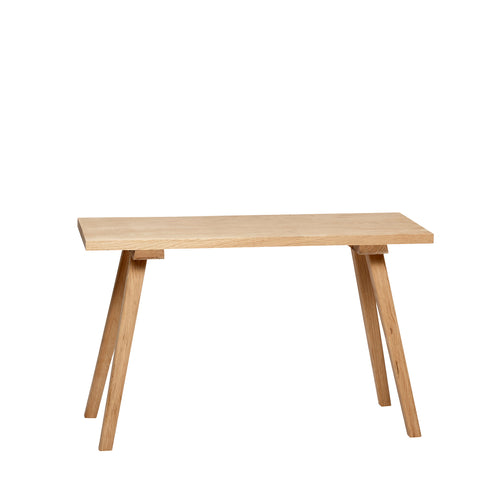 Hübsch bank Nomad - eikenfineer/eikenhout - 80x27xh48cm