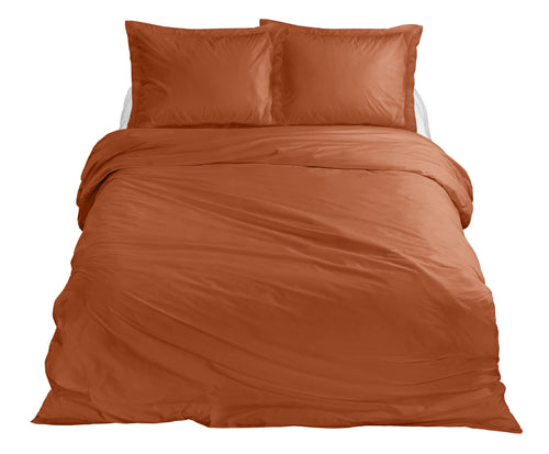 Ten Cate premium - dekbedovertrekset - 200x200/220 - 100% katoen satijn - oranje - vtwonen shop