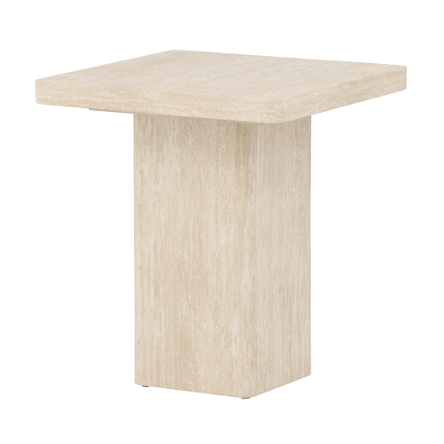 Nest living Hannes Ronde Houten Salontafel Beige - Ø 80 cm