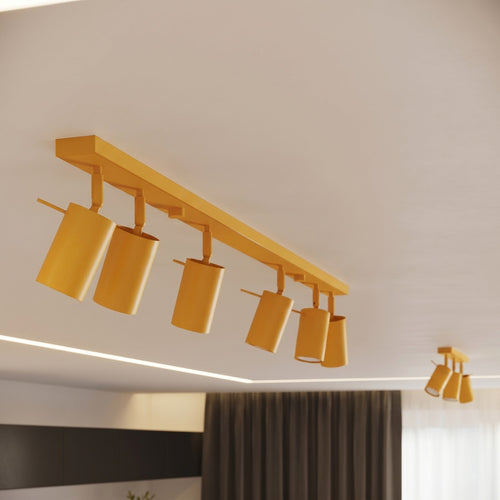 Sollux Lighting Plafondlamp RING 3L geel - 45x6x16cm