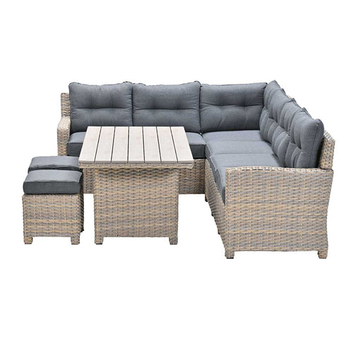 Garden Impressions lounge dining set Alaska vintage willow - 6-delig - links
